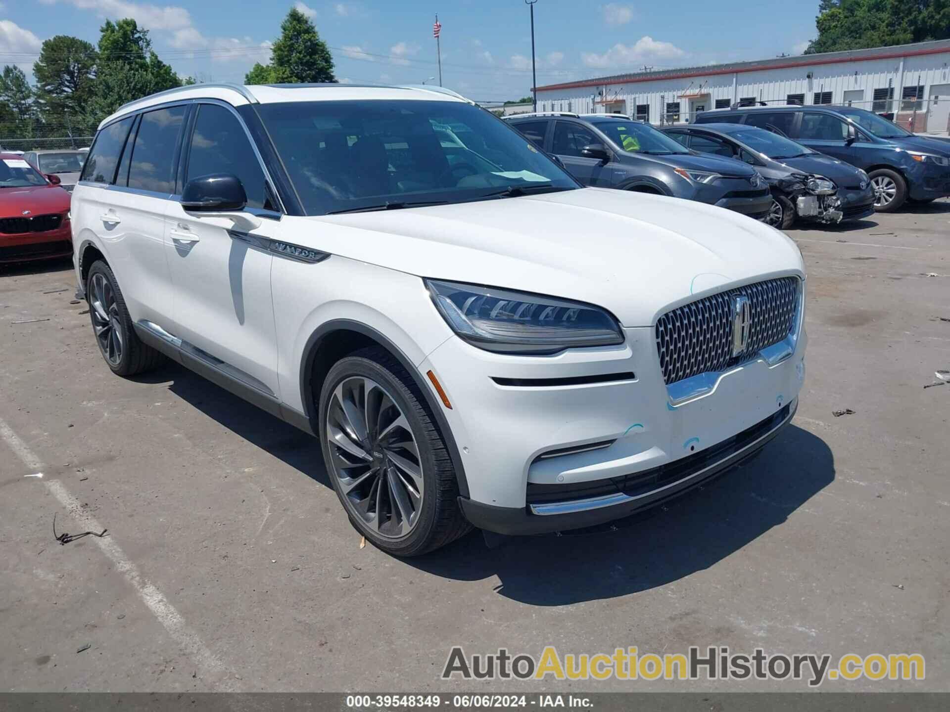 LINCOLN AVIATOR RESERVE, 5LM5J7XC8NGL16362