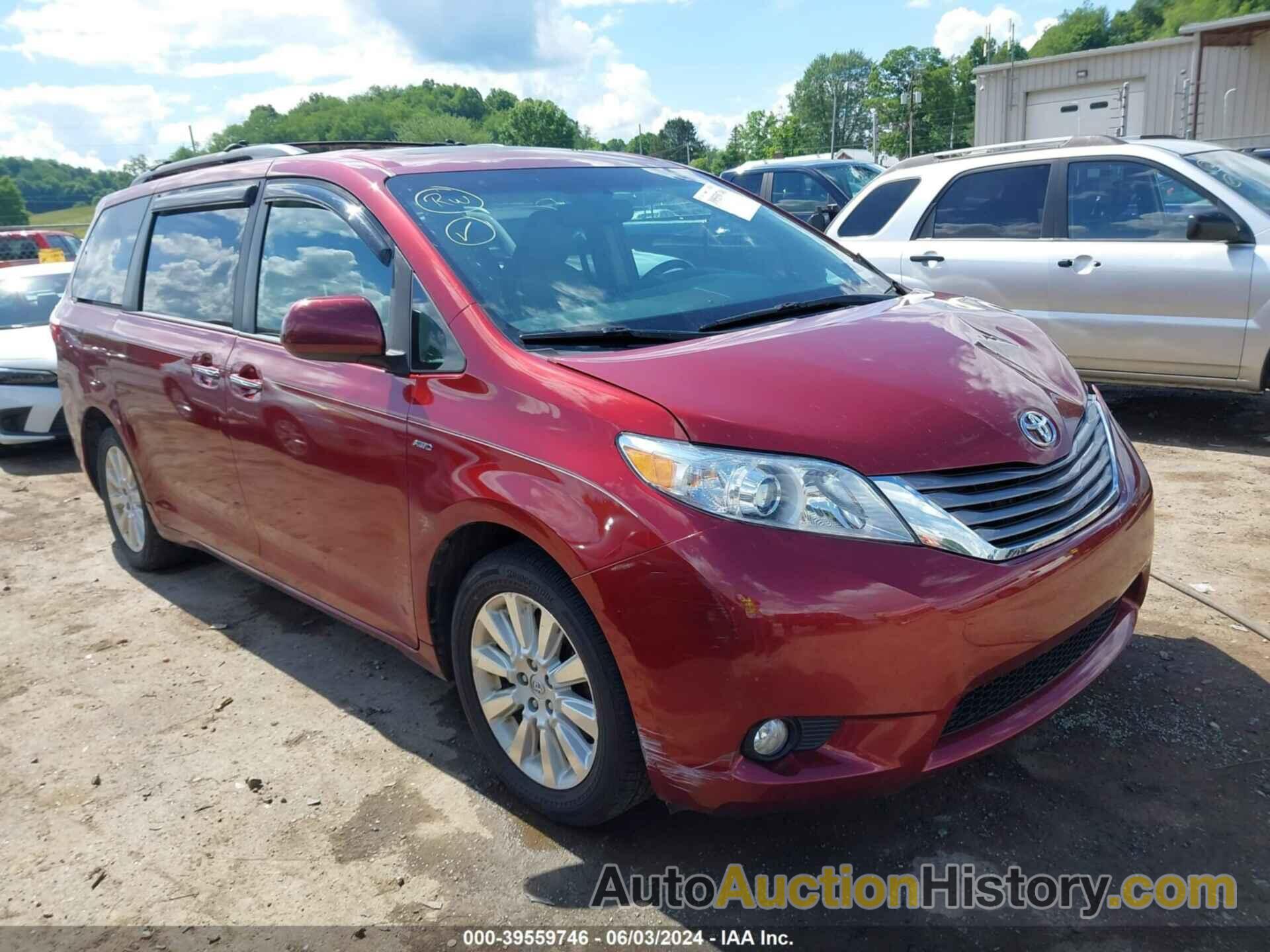 TOYOTA SIENNA XLE 7 PASSENGER, 5TDDK3DCXGS133793