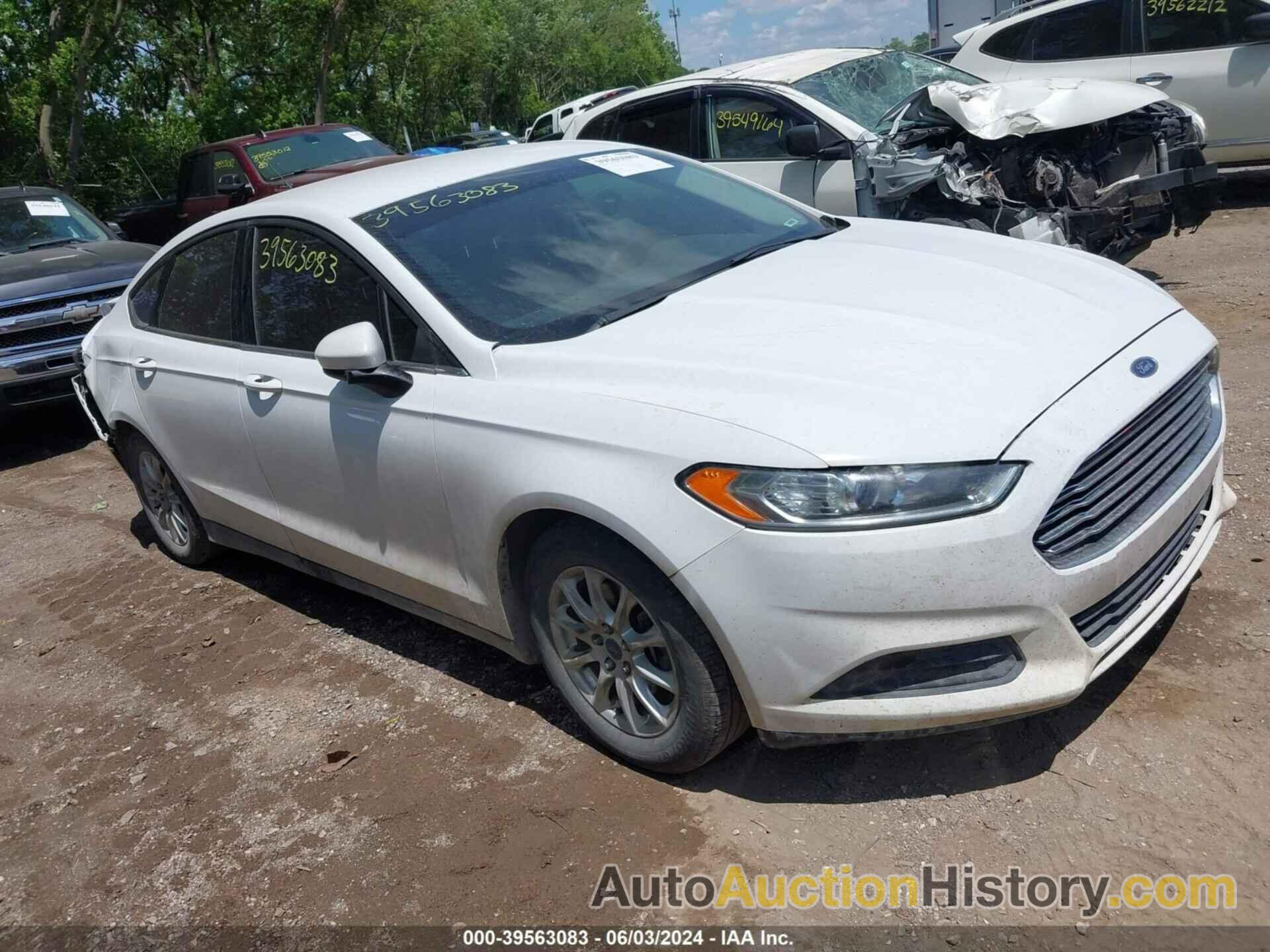 FORD FUSION S, 3FA6P0G77GR177315