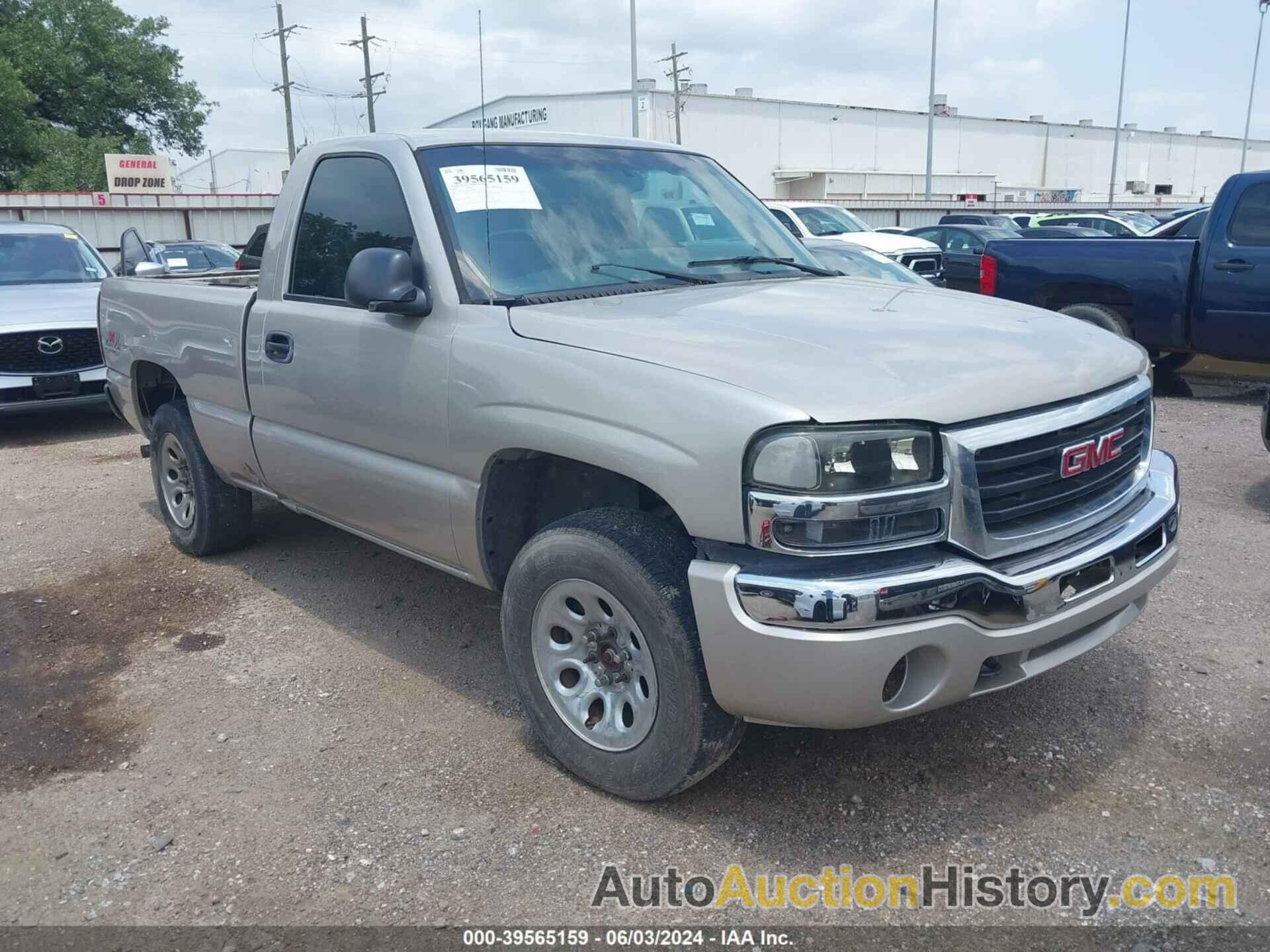 GMC SIERRA 1500 WORK TRUCK, 3GTEK14V76G139896