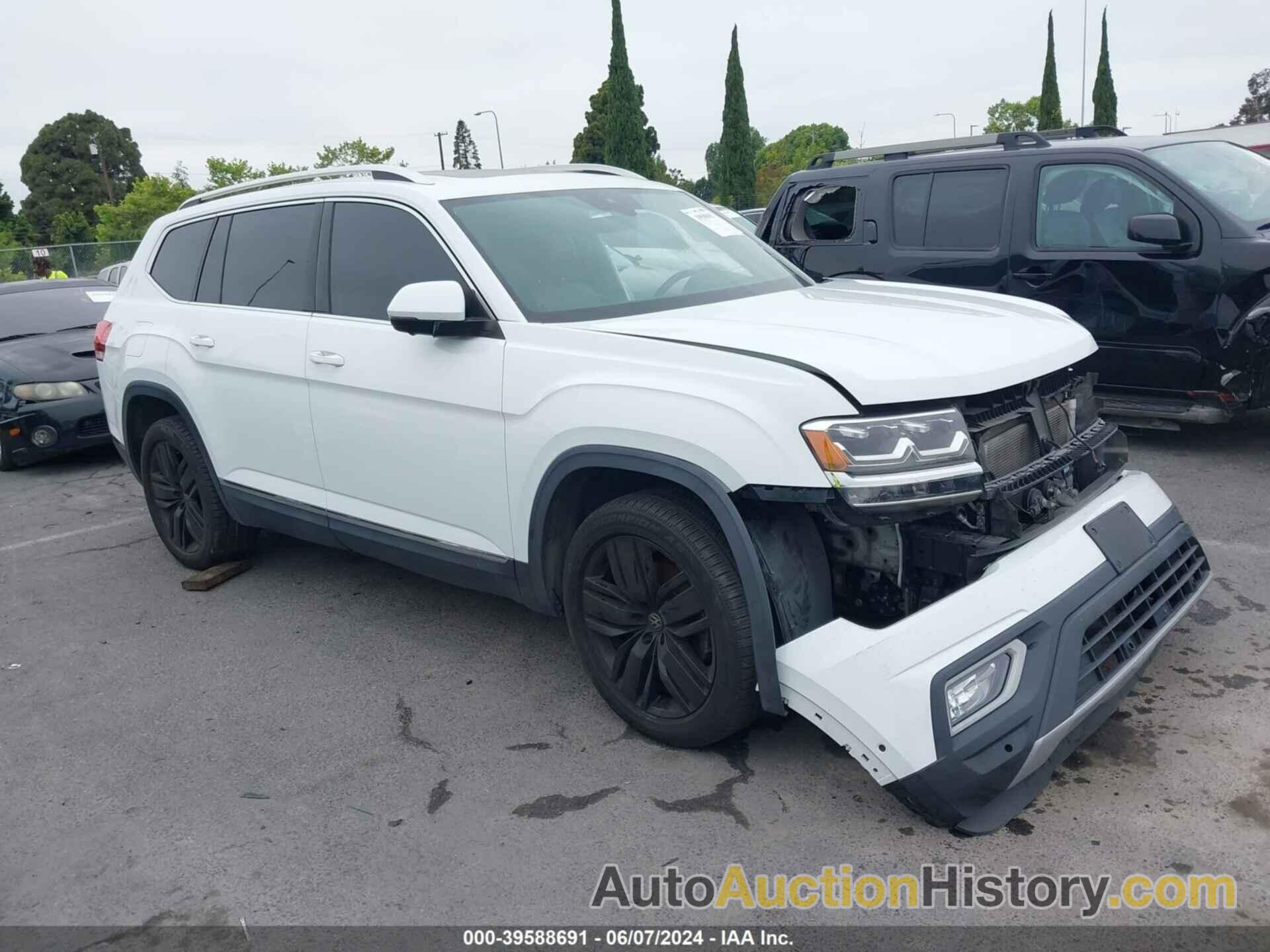 VOLKSWAGEN ATLAS 3.6L V6 SEL PREMIUM, 1V2NR2CA7KC509837