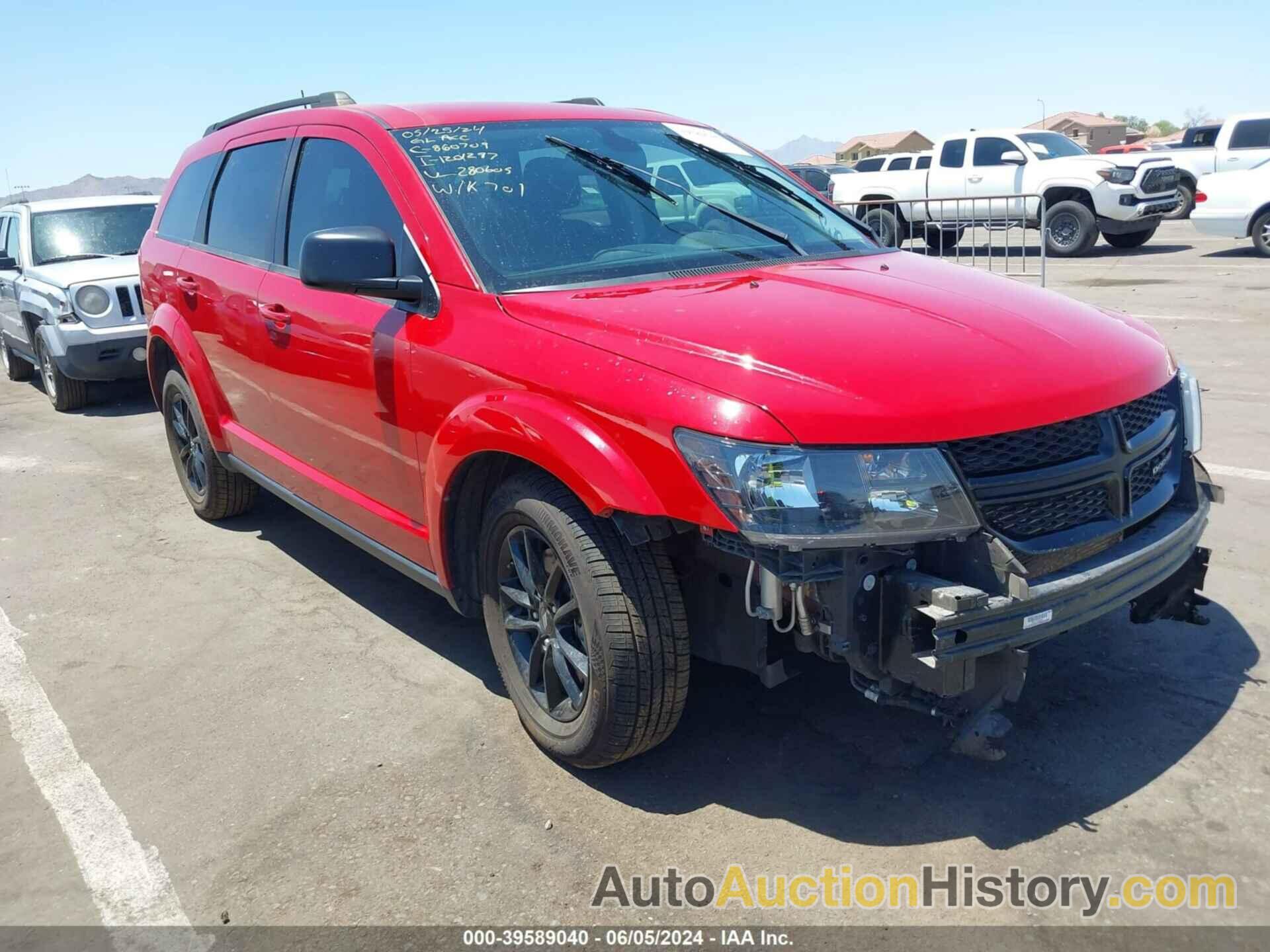 DODGE JOURNEY SE, 3C4PDCAB1LT280605