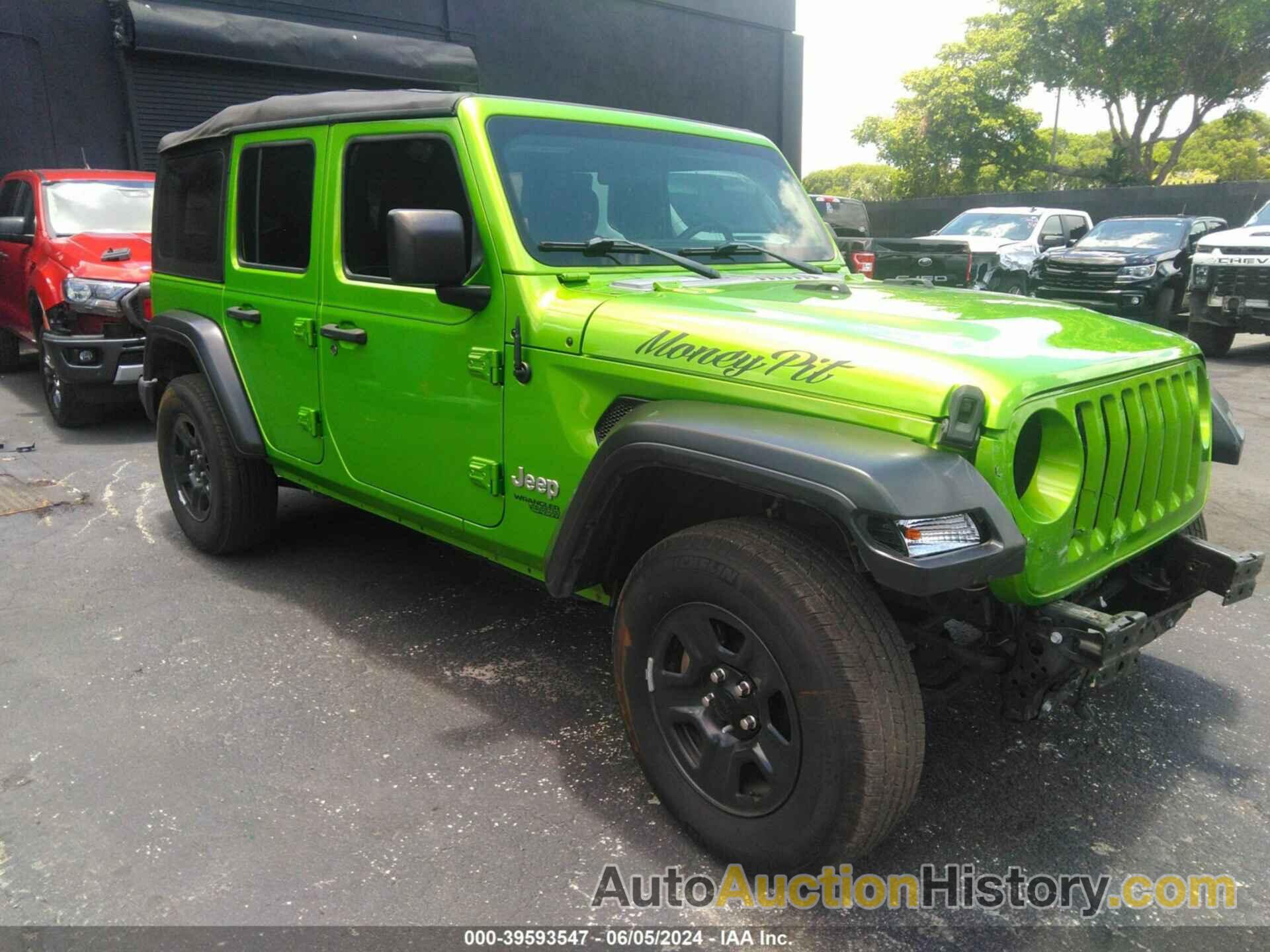 JEEP WRANGLER UNLIMITED SPORT 4X4, 1C4HJXDG9LW147063