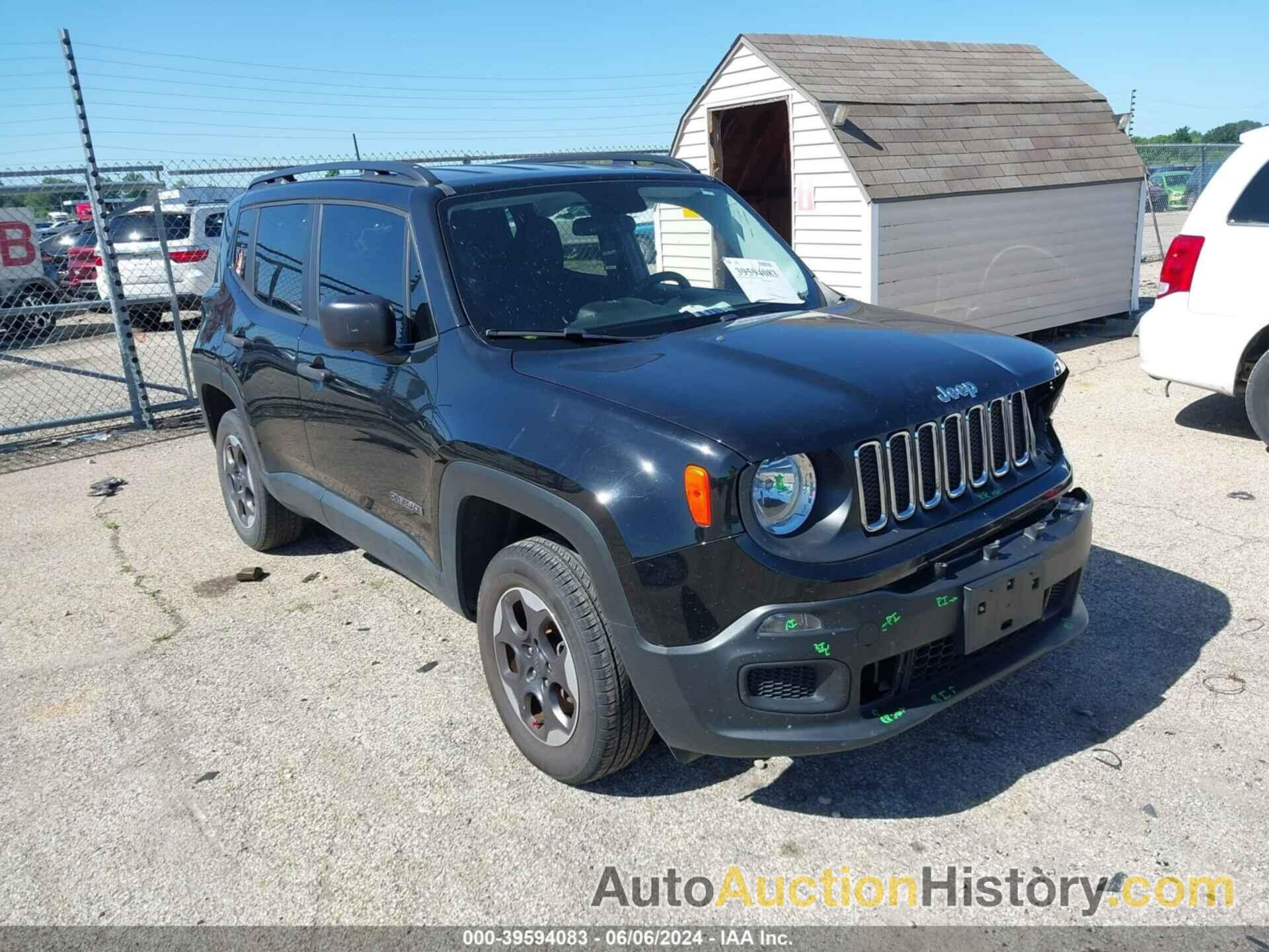 JEEP RENEGADE SPORT, ZACCJBAB3HPF99343