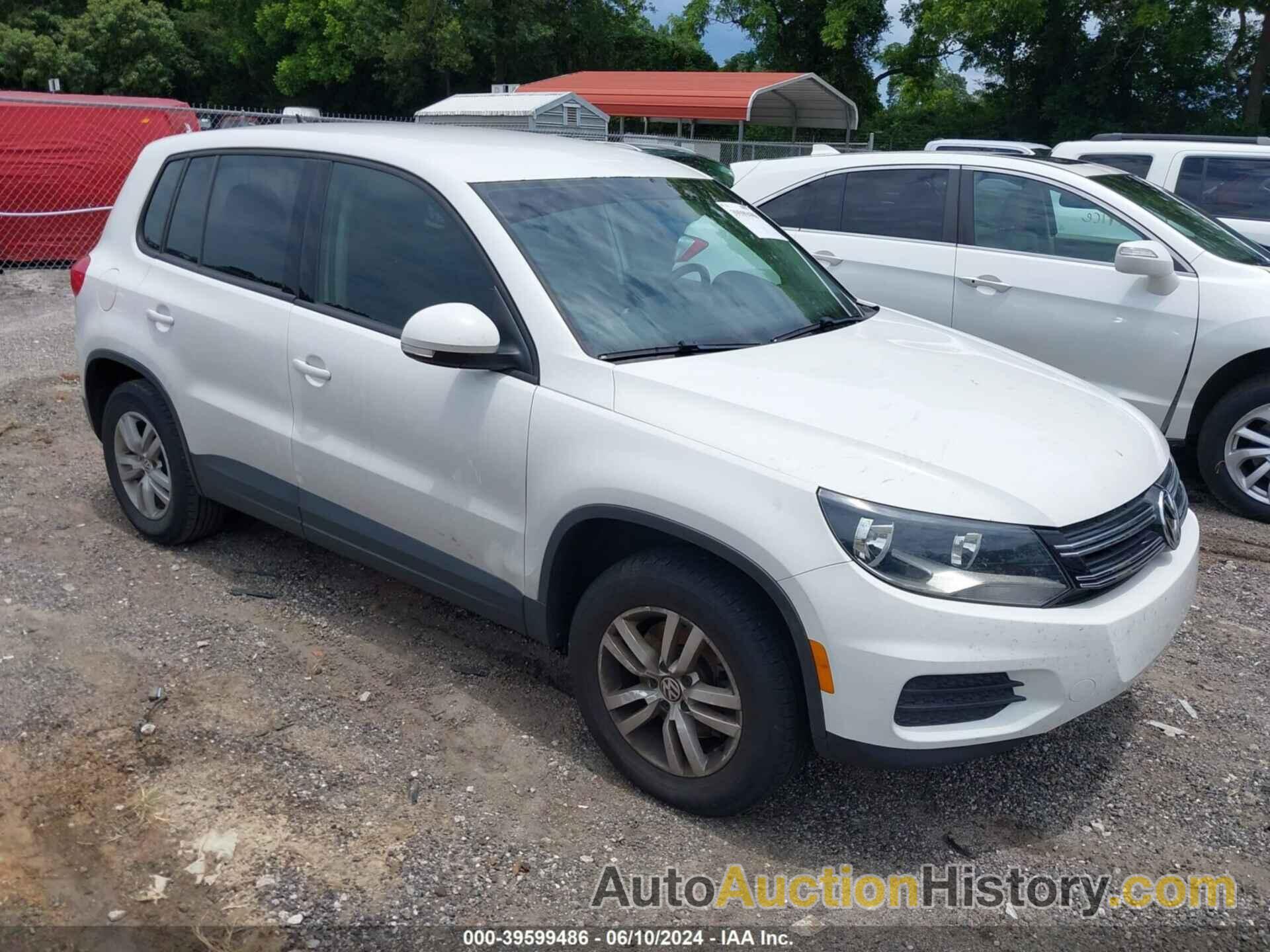 VOLKSWAGEN TIGUAN S, WVGAV7AX8CW522706