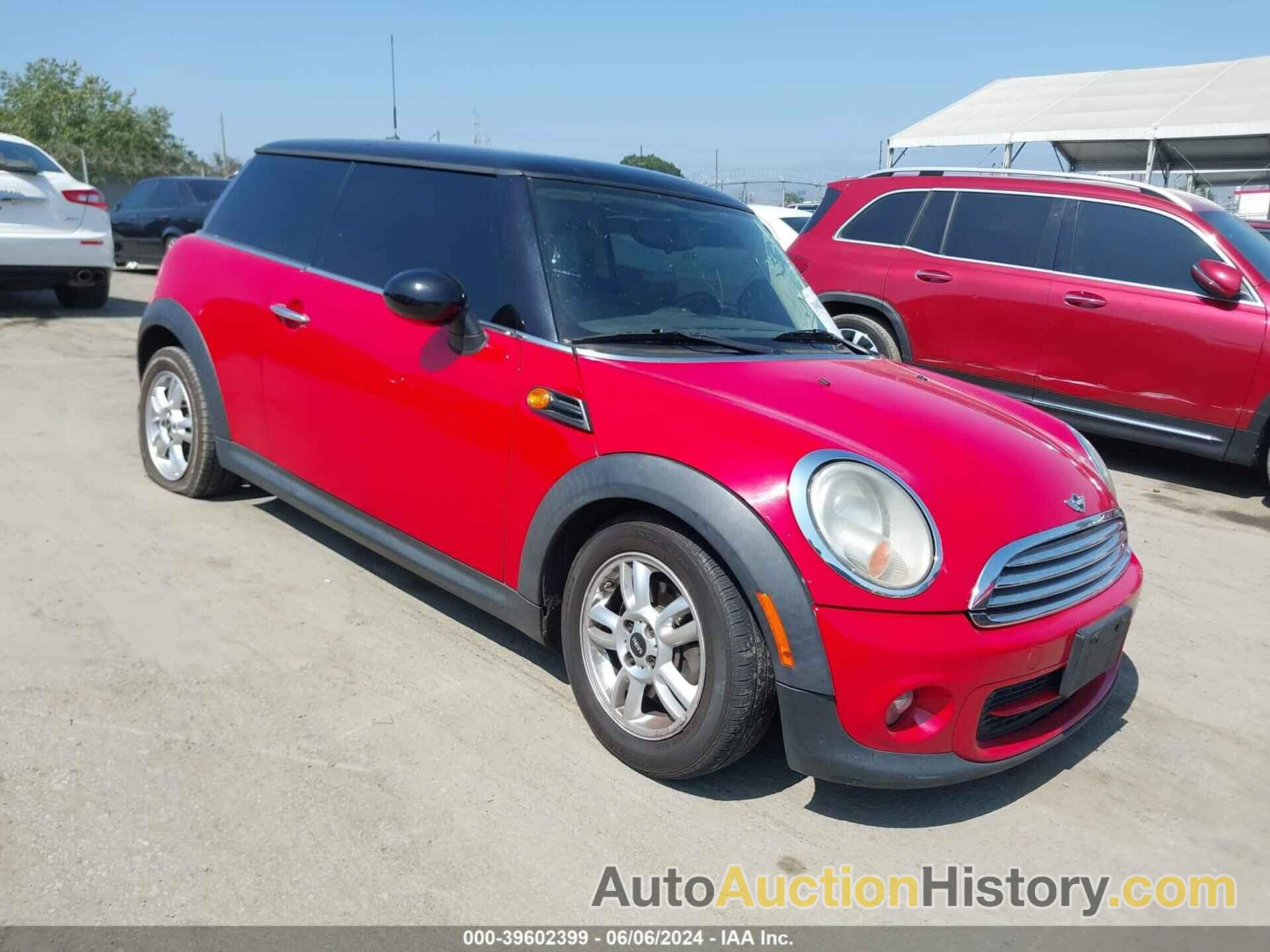 MINI COOPER, WMWSU3C50CT255754