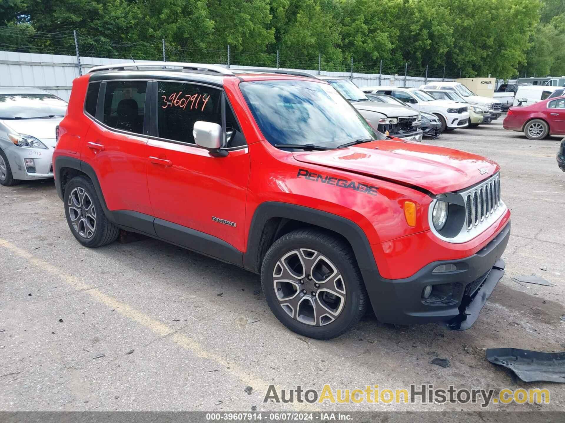 JEEP RENEGADE LIMITED, ZACCJADT4GPC83432