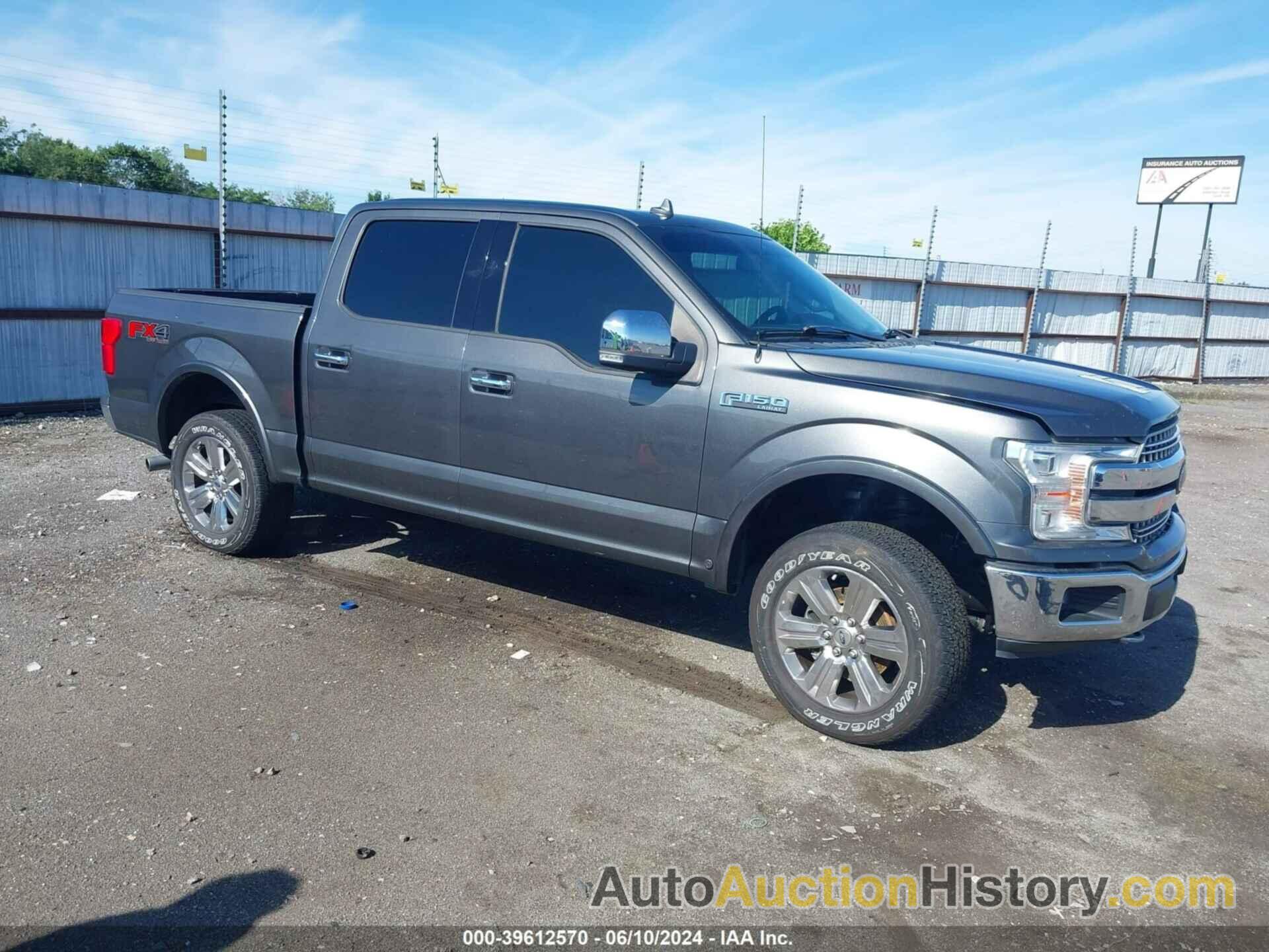 FORD F-150 LARIAT, 1FTEW1E54JKF86111