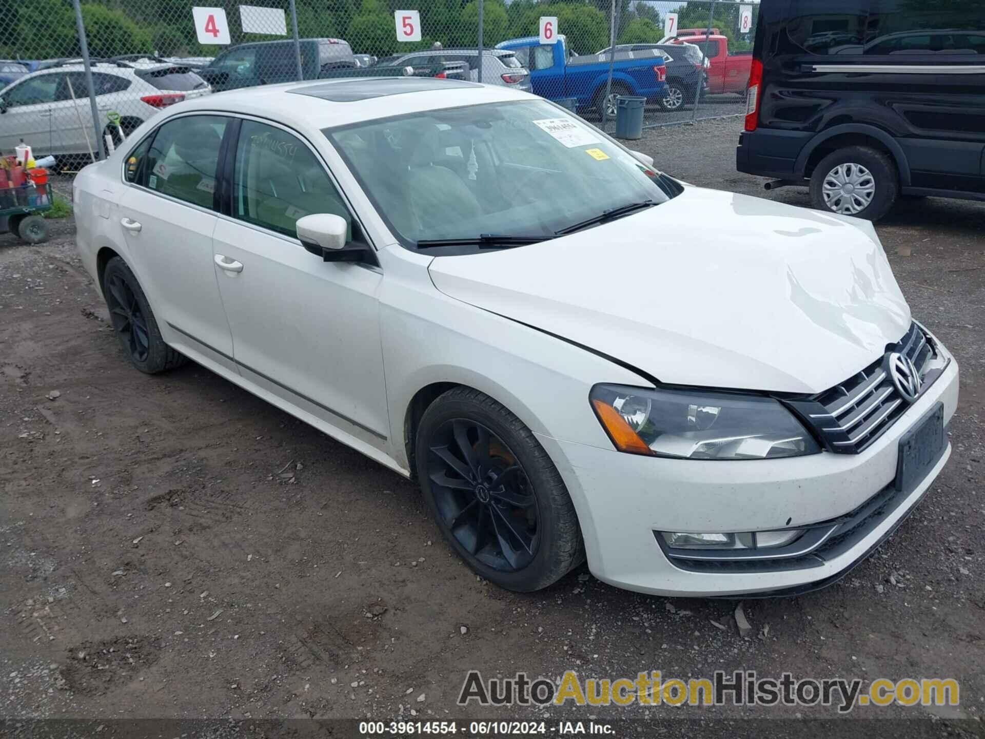 VOLKSWAGEN PASSAT 2.0L TDI SEL PREMIUM, 1VWCN7A39DC037064