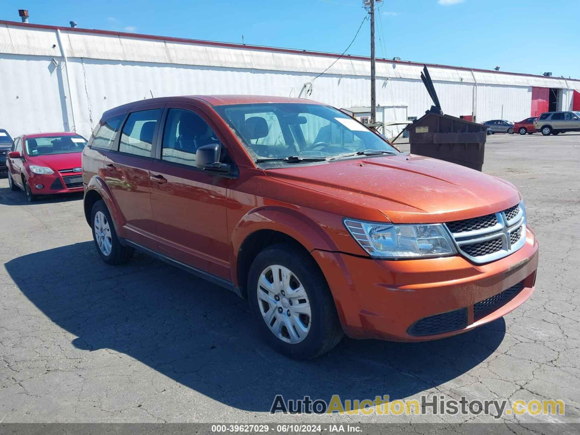 DODGE JOURNEY AMERICAN VALUE PKG, 3C4PDCAB8DT729408