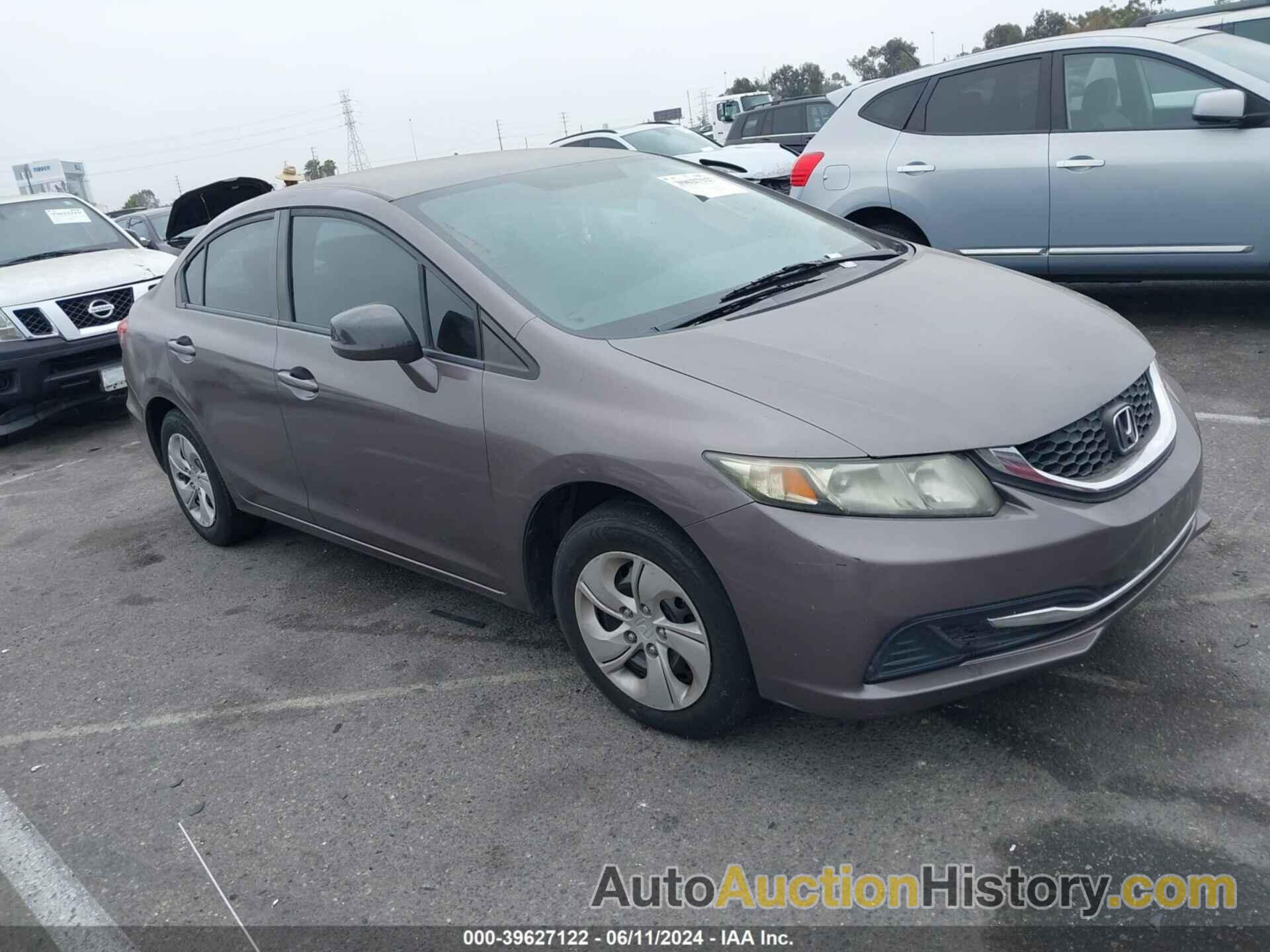 HONDA CIVIC LX, 2HGFB2F58DH590969