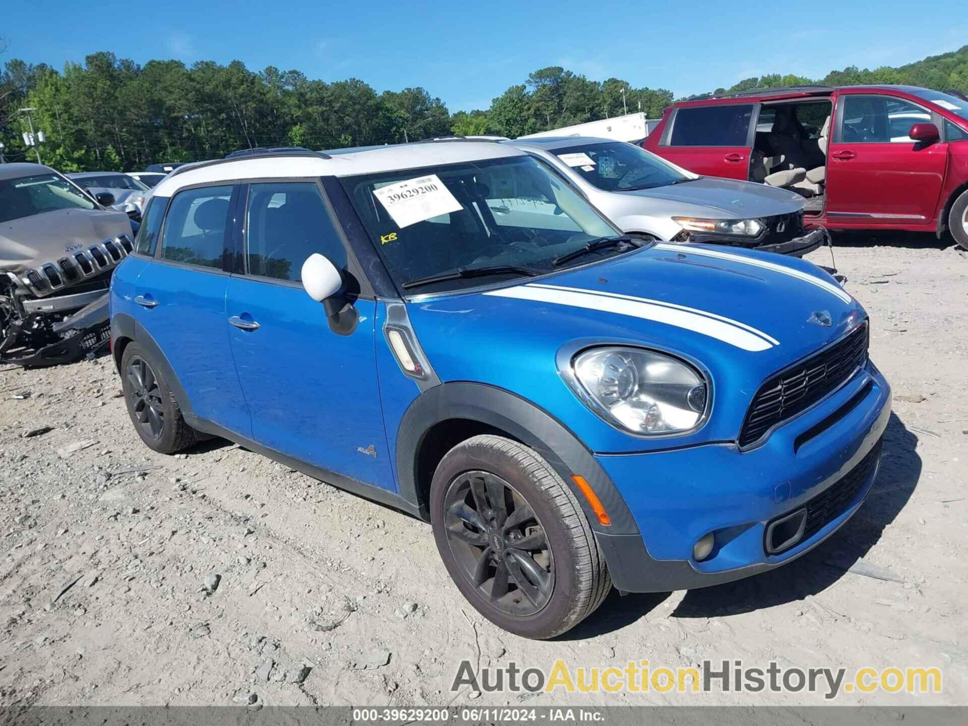 MINI COOPER S COUNTRYMAN, WMWZC5C56CWL61816