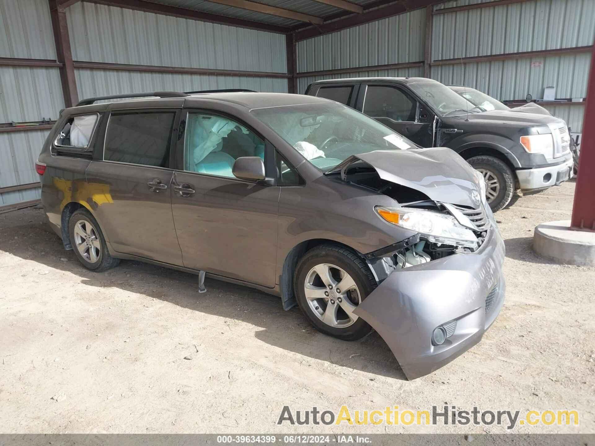 TOYOTA SIENNA LE 8 PASSENGER, 5TDKZ3DC8HS816516