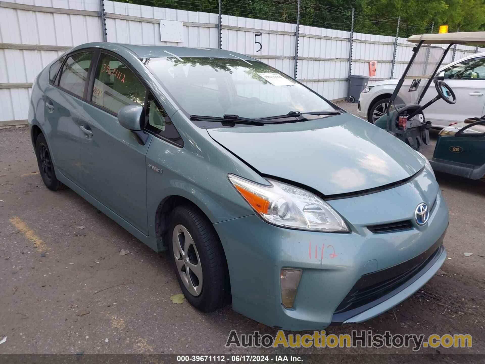 TOYOTA PRIUS THREE, JTDKN3DU4D1625252