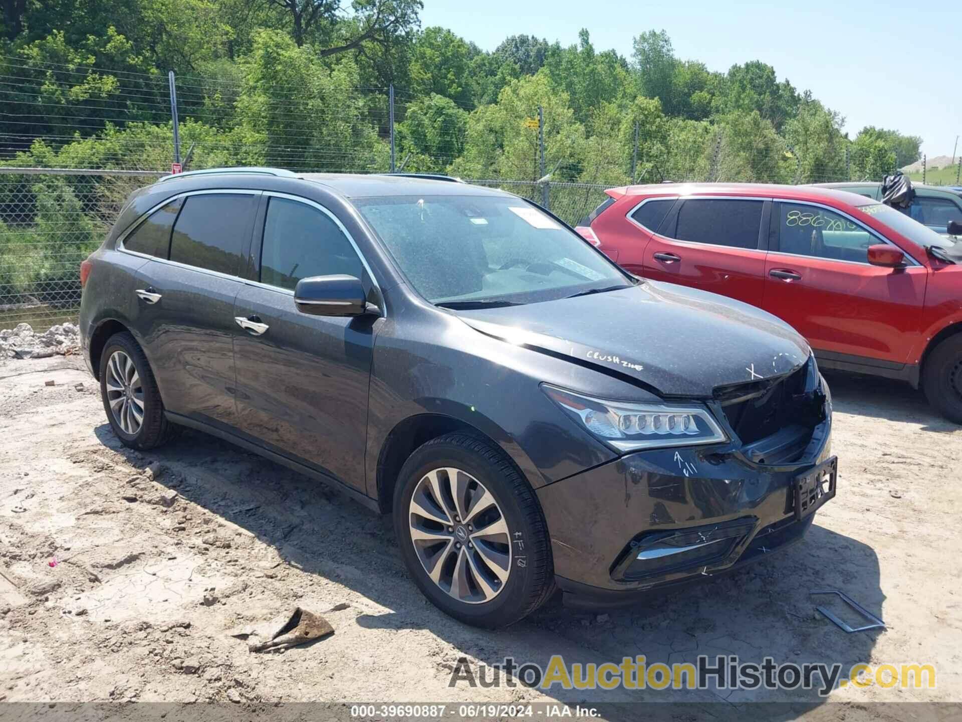 ACURA MDX TECHNOLOGY, 5FRYD4H48EB018873